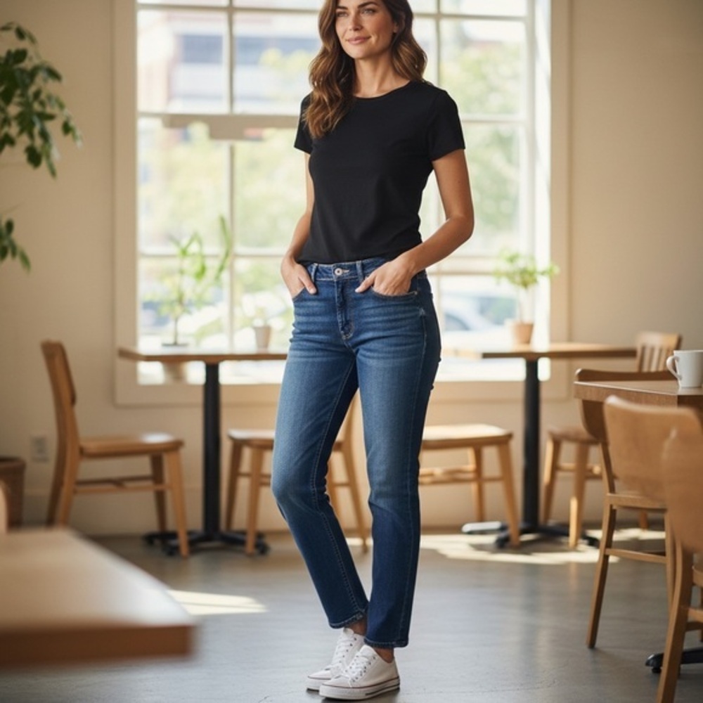 Lucky Brand Sienna Slim Boyfriend Straight Leg Woman’s Blue Jeans